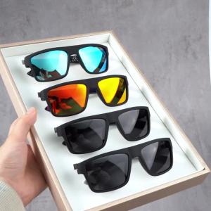 cabecade | Fishing Glasses Fishing Polarized Square Sunglasses Sports Driving Fishing Shades Outdoor Eyewear for Cycling Travel Daily Wear