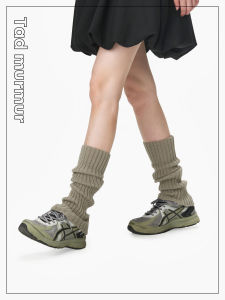 ถุงเท้าถักสีบริสุทธิ์คู่ ทันสมัย พรางหุ่น เลกกิ้ง สําหรับผู้ชายและผู้หญิงผ้าอะคริลิคใช้ตลอดทั้งปี