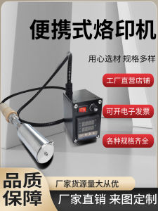 Adjustable Temperature 200W Electric Iron for Baking Cake Stamp Copper Mold Gold Pressing Leather Wood Handheld Heat Printing