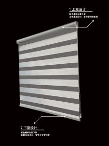 Louver Curtain Roller Shutter Bathroom Balcony Window Adjustable Waterproof Full Shading Punch-Free Toilet Bedroom Kitchen