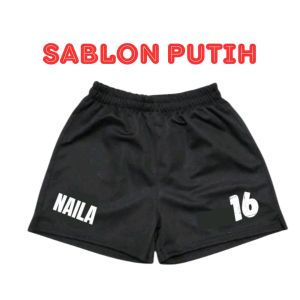 celana volly wanita pressbody belah pinggir bawah custom nama