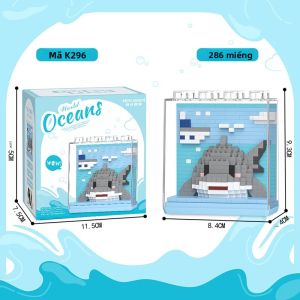 Đồ Chơi Lắp Ráp Sinh Vật Biển Đồ Chơi Lắp Ráp Vi Hạt Giáo Dục Đồ Trang Trí Giáo Dục Bao Phủ Bụi Đi Kèm Trò Chơi Sáng Tạo Dành Cho Lứa Tuổi Từ 14 Trở Lên