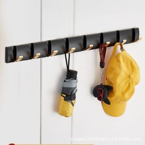 Space Aluminum Invisible Wall-Mounted Clothes Hook No-Drilling