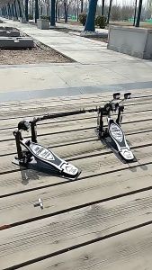 Trống Đôi CHÍNH HÃNG ASANASI P500 cao cấp-Pedal đôi cho trống Jazz - Double kick- Chân Bass Pedal trống đôi