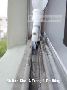 Chổi Cọ Nhà Vệ Sinh Đa Năng 5 Trong 1 – Cọ Bồn Cầu Gạch Kẽ Kính Nhà Tắm Đầu Thay Thông Minh
