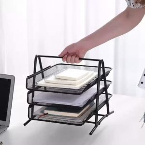 MOMO Heavy Duty 5-Layer Metal Mesh Document Tray for School Supplies Office Supplies Desktop Organization Extra Large Capacity Sturdy Matibay File Holder Paper Rack Manila Ready Stock COD Fast Shipping Back to School 2026 PH