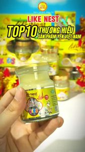 HCM - LIKE NEST [ LỐC 3 HŨ ] YẾN CHƯNG CAO CẤP TRẺ EM VỊ SỮA NON 35% TỔ YẾN NGUYÊN CHẤT