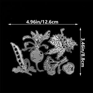1pc Carrot Broccoli Vegetable Set Metal Cutting Dies for DIY Scrapbooking Embossing Album Paper Cards Decorative Knife Mold