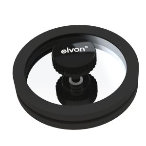 Elvon LP Vinyl Record Cleaning Tool ABS Water-Resistant Clamp Silicone Professional Protective Cover for Audio And Video Accessories