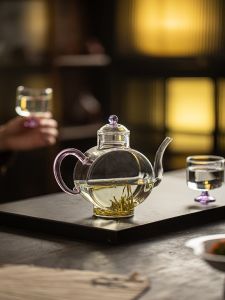 Heat Resistant High Borosilicate Glass Handheld Kettle for Brewing Green Tea And Flower Tea Home Use Electric Ceramic Stove Filter Wine Decanter