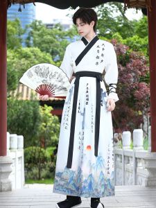 Original Hanfu Mens Clothing Summer Adult Youth Martial Arts Ancient Costume Hero Improved Modern National Style New Chinese Male