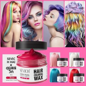 ผมชั่วคราวสีขี้ผึ้งจัดแต่งทรงผม Pomade Mild สีขาวครอบคลุม Nourishing Hair Clay สีครีมเจลย้อมผมโคลน Easy Wash