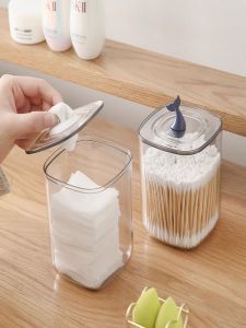 กล่องเก็บกระดาษเช็ดหน้า กล่องเก็บลิปสติก กล่องเก็บแท่งเช็ดหน้า กล่องใส่ของพลาสติกใสพร้อมฝาปิด กล่องเก็บของสำหรับโต๊ะทำงาน กล่องใส่ของสำหรับห้องนอน