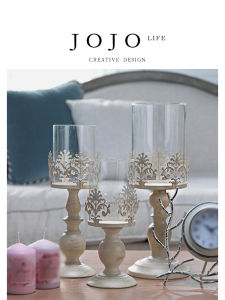 Romantic Iron Candle Holder Wedding Decorative Home Accessories Newt Candlestick European Style Branch Candle Cup Candle