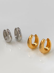 CELIIF | Simple Gold & Silver Teardrop Circular Earrings
