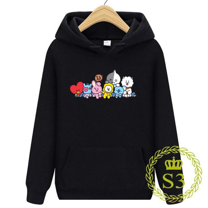 Jaket Hoodie BT21 BTS Dewasa Sweater BT21 BTS Jaket BT21 BTs Jaket