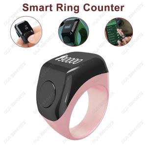 Smart APP Ring Counter Portable Digital Display Counter BT Counting Ring Time Vibration Reminder Wearable Tally Counters R12