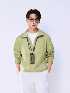 Mens Summer Fashion Light Hooded Jacket