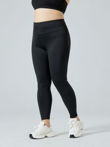 plus Size 300 Pounds Shark Skin Pants Womens Autumn Winter Fleece Lined High Waist Base Layer Pants Outerwear Slimming