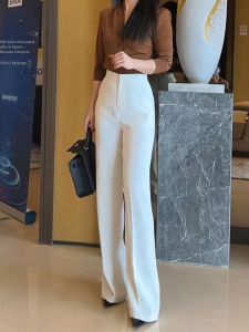 MANMI | Quần Dài Ống Rộng Phù Hợp Cao Thắt Eo