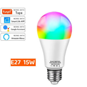 Tuya WiFi Smart LED Bulb Dimmable Led Light 16 Million RGB Colors Smart RGB Bulb Smart Life App Voice Control Alexa Google Home