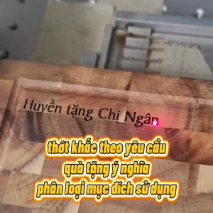 [Miễn Phí Khắc Theo Yêu Cầu] Thớt Gỗ Teak KOMORA Quà Tặng Ý Nghĩa Không Dăm Gỗ Bền Chắc Độ Bền Cao