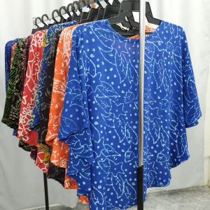 [066] [B] KAFTAN BATIK BLOUSE/LOOSE PONCHO BATIK *WHOLESALE AVAILABLE