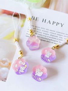 Mini Cat Claw Mobile Phone Chain Keychain DIY Drip Glue Finished Product Couple Gifts Mens Style Cute Resin Craft Key Holder