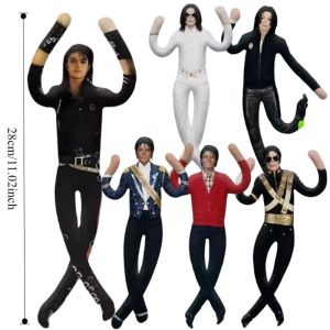 New Style Michael Jackson Plush Doll Stuffed Figure Adjustable Articulated Joint Cosplay Prop Room Decor Gift