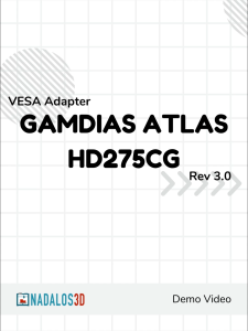 [Nadalos 3D] VESA Mount Adapter - Gamdias Atlas HD27CG | SpecterPro 34UW100