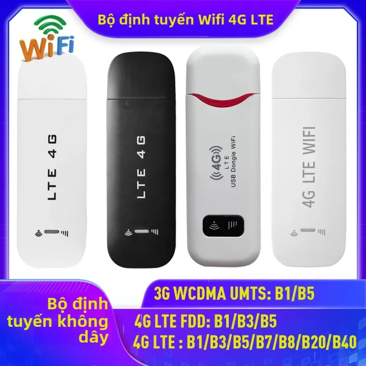 Bộ Định Tuyến WiFi 4G Không Dây Di Động, Thiết Bị Thu Phát USB Với Khe ...