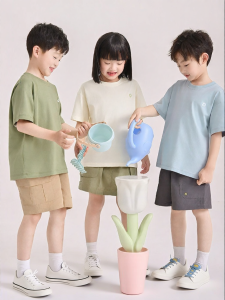 batubatu | Summer Light Cotton Kids T-Shirts Round Neck Top