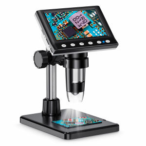 4.3 IPS Coin Microscope 1000X Magnification Digital Microscope for Adults with 8 LEDs Microscope for coin/jewelry/stamp/PCB