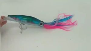 20cm 45g Large Artificial Squid Octopus Fishing Bait Lure for Subid Trolling Tangige Sailfish Tuna