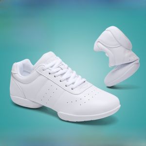 White Competitive Gymnastics Shoes Training Dance Yoga Shoes for Men Women Children Fitness Fans Supplies Leotard Accessories