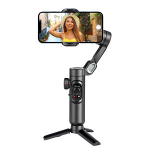 Gimbal Chống Rung Cầm Tay 3 Trục AOCHUAN Dành Cho Điện Thoại Thông Minh Với Đèn Chiếu Sáng Theo Dõi Khuôn Mặt Quay Vlog Tương Thích Với iPhone Và Android