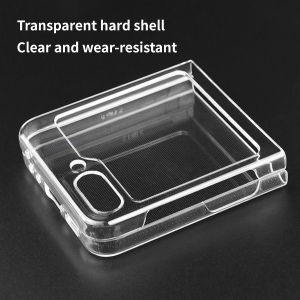 Transparent Hard PC Ultra Slim Phone Case for Samsung Galaxy Z Flip 8 7 6 5 4 3 5G Clear Matte Shockproof Cover for Samsung Galaxy Z Flip8 z flip7 z flip6 z flip5 z flip4 z flip3 5G