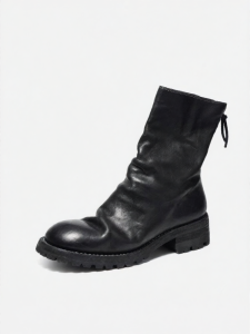 dreambox | Leather Lace-up Goodyear Welted Men Boots Thick Sole