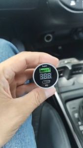 Tẩu Sạc Nhanh Ô Tô 1 Cổng PD 20W 1 Cổng Sạc Nhanh Super Hiển Thị Điện Áp Ắc Quy Tẩu Sạc Ô Tô 12V 24V
