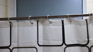 IGD || Waterproof Bathroom Shower Curtain With Hook 180cm x 180cm