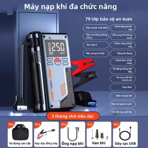 Máy kích nổ khẩn cấp HELLOLEIBOO tích hợp bơm hơi cho ô tô 12V
