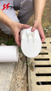 PVC drainage pipe cover pvc deodorant and insect-proof cover horizontal sewer sewage pool deodorant valve multi-size optional