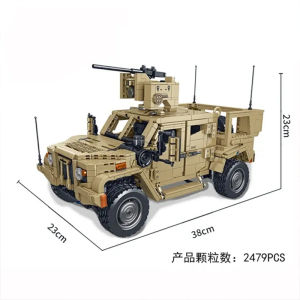 Military MOC Technology JLTV Armored Vehicle Building Blocks Toys M983 Missile Vehicle Assembly Model Bricks Toy for Boys Gifts