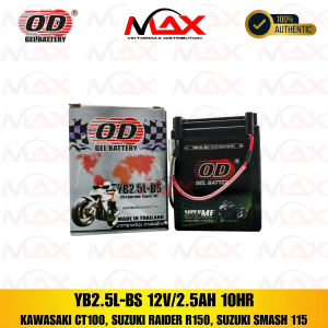 OD Gel Battery MOTORCYCLE BATTERY (THAILAND) YB2.5L-BS