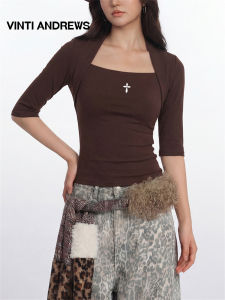Stylish Desire Slimming Seven-Sleeve T-Shirt