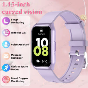 Smart Band All-day Blood Oxygen Monitoring 1.45 HD AMOLED Screen Heart Rate Smartband  Long Battery Life Multiple Sports Modes