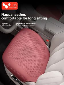 HELLOLEIBOO | Car Seat Cushion Single Piece Breathable Ventilation Three-piece Set For All Seasons Business Style Full Enclosure PU Material