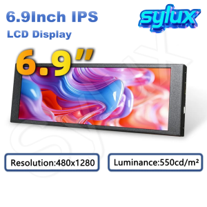 6.9 Inch LCD Portable Monitor Long Strip Secondary Screen for Raspberry Pi / Aida64 / PC Case