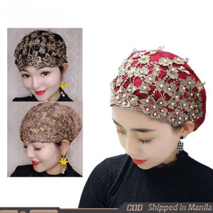 Women Muslim Hijab Lace Lnner Hijab Cap Cotton Stretchy Hat