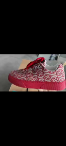 Canvas shoes Low-top shoes Lace-up shoes Casual shoes Colorblock fashion shoes National trend style Printed canvas shoes